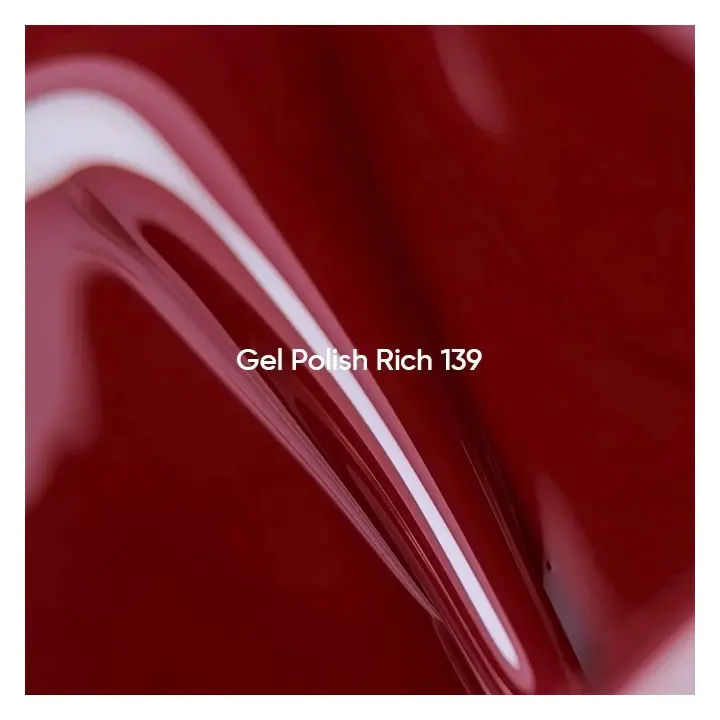 NOTD. Gel Polish, Rich, #139, 10 ml. Гель-лак, червоний #3