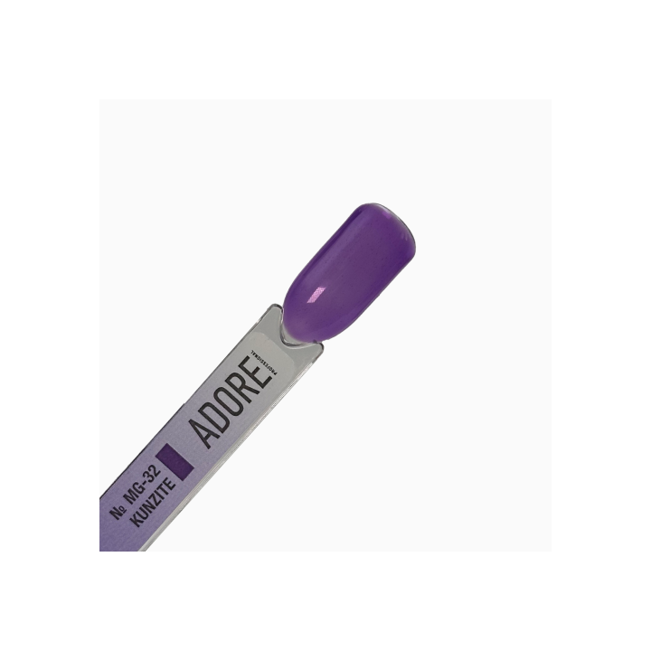 ADORE. Marble Glass Gel Polish, #MG-32, Kunzite, 8 ml. Вітражний гель-лак, світло-фіолетовий #3