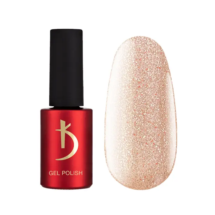 KODI Gel Polish Golden Brown #06, jasnozłoty z połyskiem, 7 ml, gel polish #1