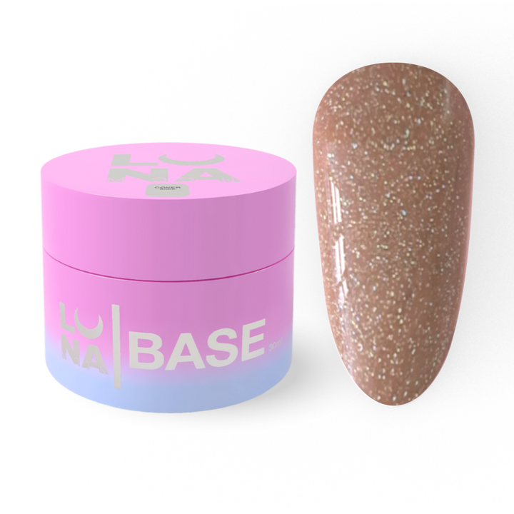 LUNAmoon. Cover BASE #9, Coffee with SHIMMER, 30 ml #1