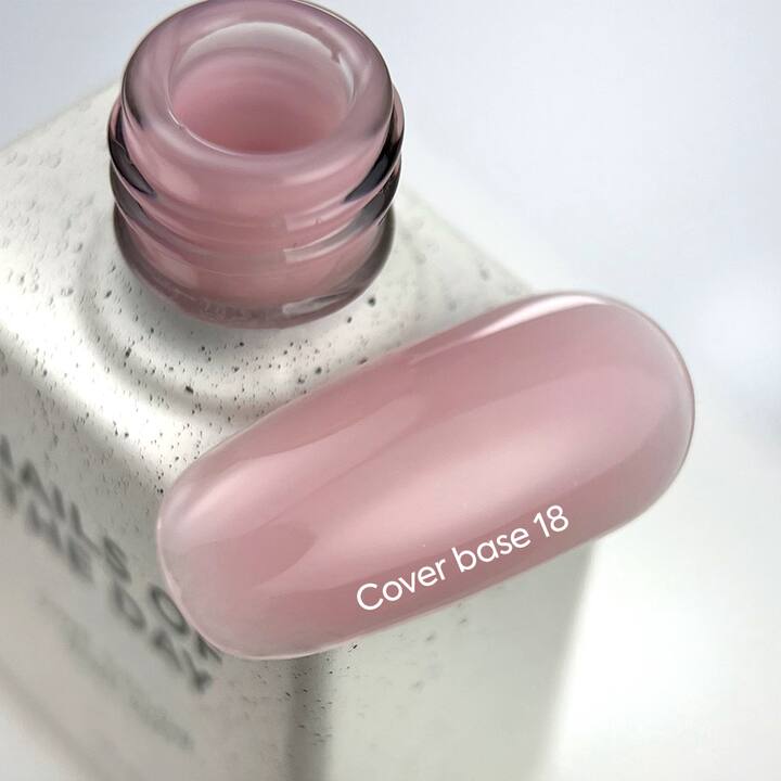 NOTD. Cover Base, NEW Formula #18, 10 ml, pink camouflage base #4