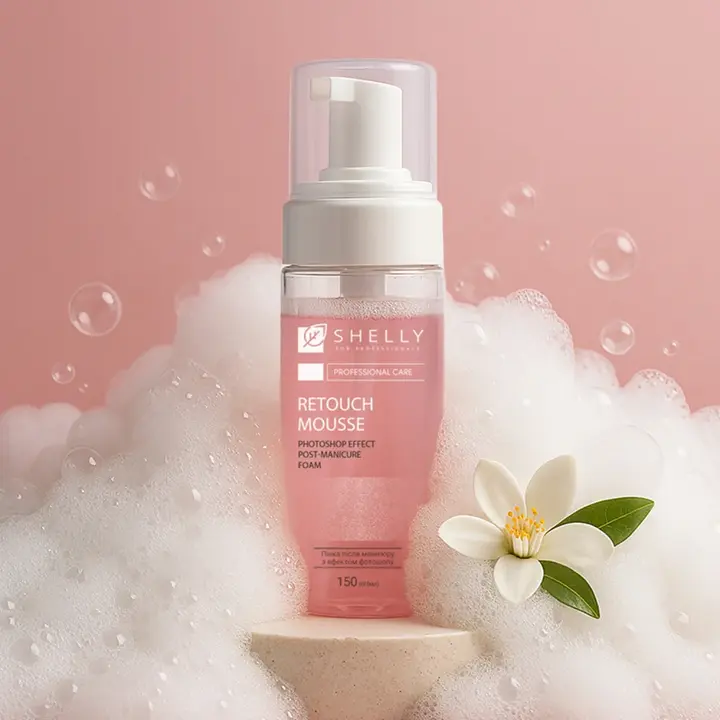 SHELLY. Retouch Hand Mousse after manicure, 150 ml. Пінка після манікюру з ефектом фотошопу #2