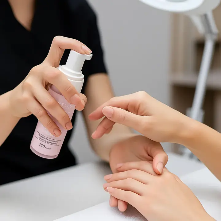 SHELLY. Retouch Hand Mousse after manicure, 150 ml. Пінка після манікюру з ефектом фотошопу #3