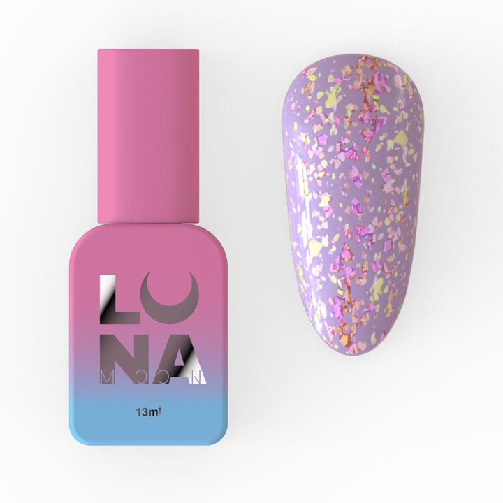 LUNAmoon. Mercury Top Coat, 13 ml, Топ з блискітками #1