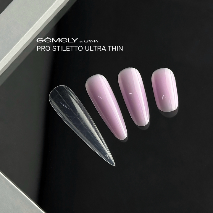 GÉMELY (ex GA&MA). Top nail forms, Pro Stiletto, Ultra Thin, 150 pcs. Верхні форми "Про Стилет", надтонкі #2