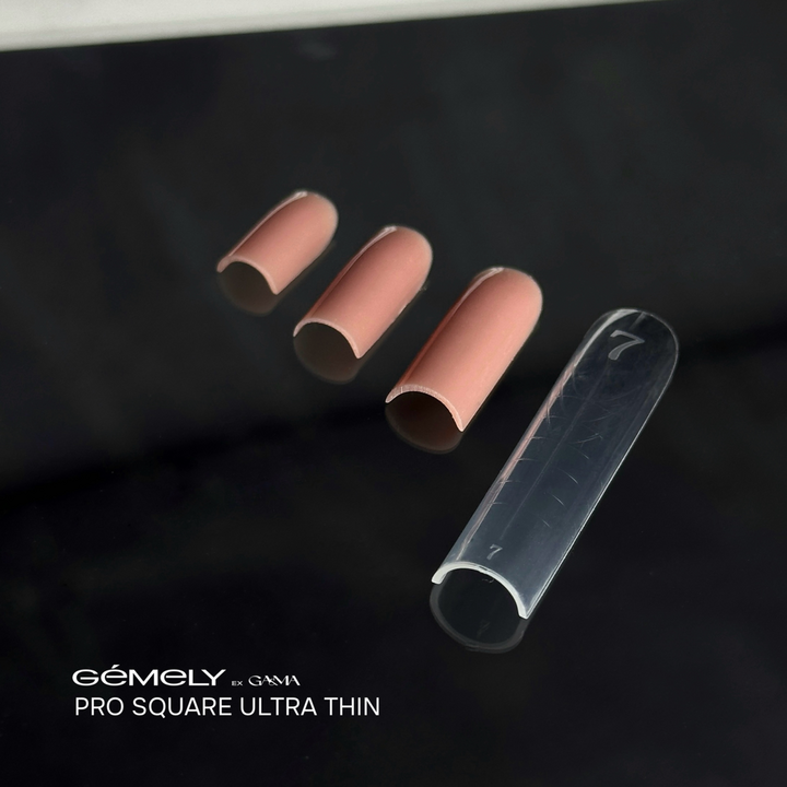 GÉMELY (ex GA&MA). Top nail forms, Pro Square, Ultra Thin, 150 pcs. Верхні форми "Про Квадрат", надтонкі #2