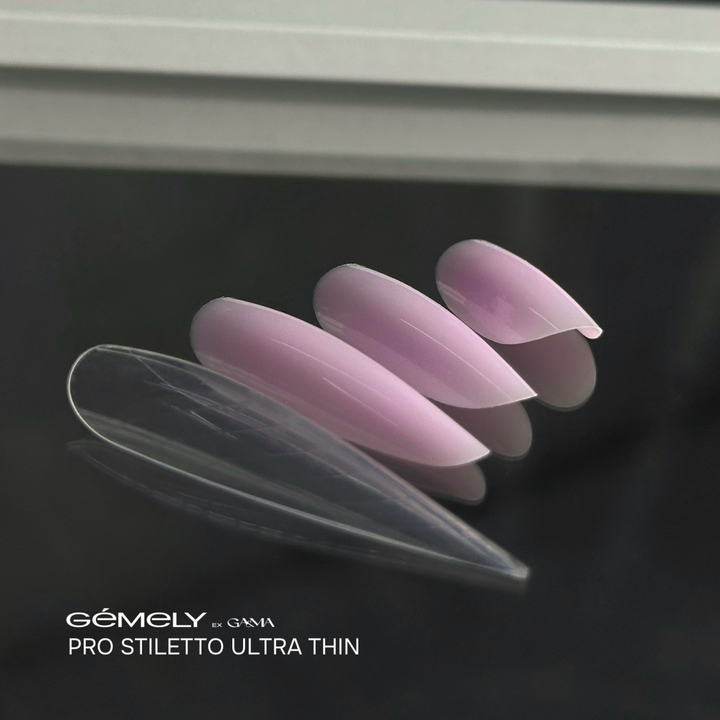 GÉMELY (ex GA&MA). Top nail forms, Pro Stiletto, Ultra Thin, 150 pcs. Верхні форми "Про Стилет", надтонкі #3