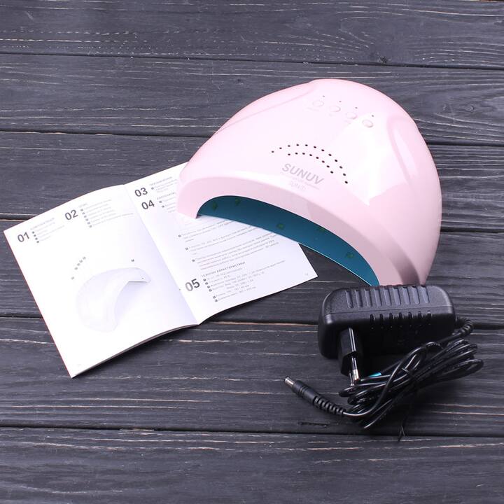 SUNUV. UV-LED Lamp SUN 1 (original, new level), Pink. Рожева лампа з новими кварцевими діодами (оригінал із сертифікацією та гарантією) #7