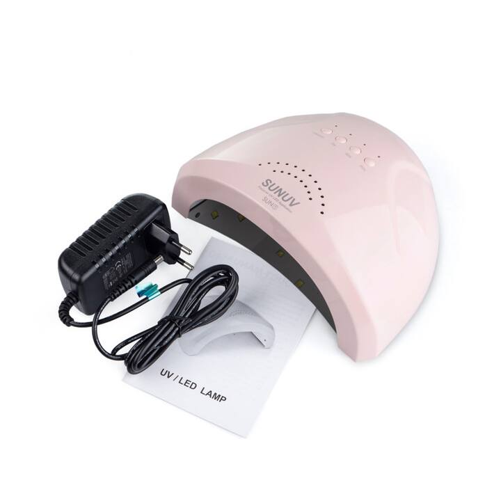 SUNUV. UV-LED Lamp SUN 1 (original, new level), Pink. Рожева лампа з новими кварцевими діодами (оригінал із сертифікацією та гарантією) #4