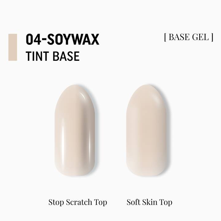 ADORE. Tint Base, №04, Soywax, 15 ml. Półprzezroczysta kolorowa baza do paznokci #3