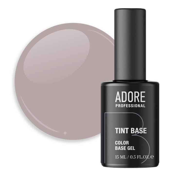 ADORE. Tint Base, №06, Dusk, 15 ml. Напівпрозора кольорова база для нігтів #1