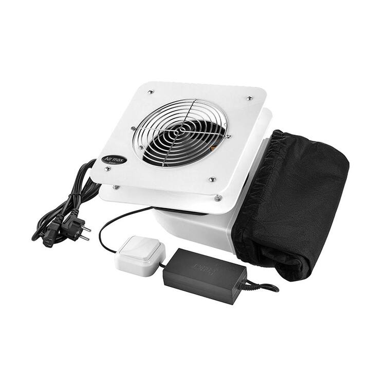 Desktop Nail dust Collector "Air Max V7 (MV 151 PRO) ", Витяжка вбудована, з мішечком, пластик, біла (під замовлення) #1