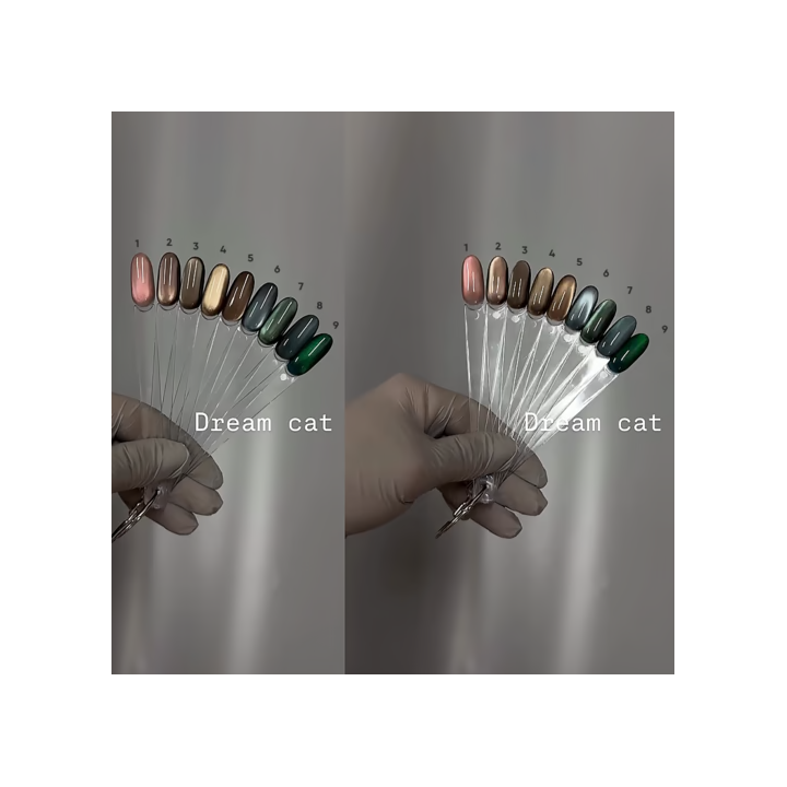 SAGA. Cat's Eye Gel Polish "Dream Cat", #09, 10 ml. Gel polish "Œil de chat" cristal #5