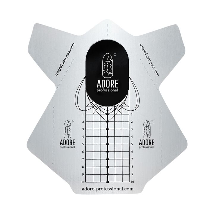 ADORE. Builder Nail Forms, PRO Metallized, 20 pcs. Металізовані нижні форми #1