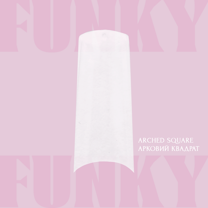 ADORE. Funky Gel Tips, Arched Square Extra Long, 240 pcs. Гелеві тіпси, екстра довгий квадрат #2