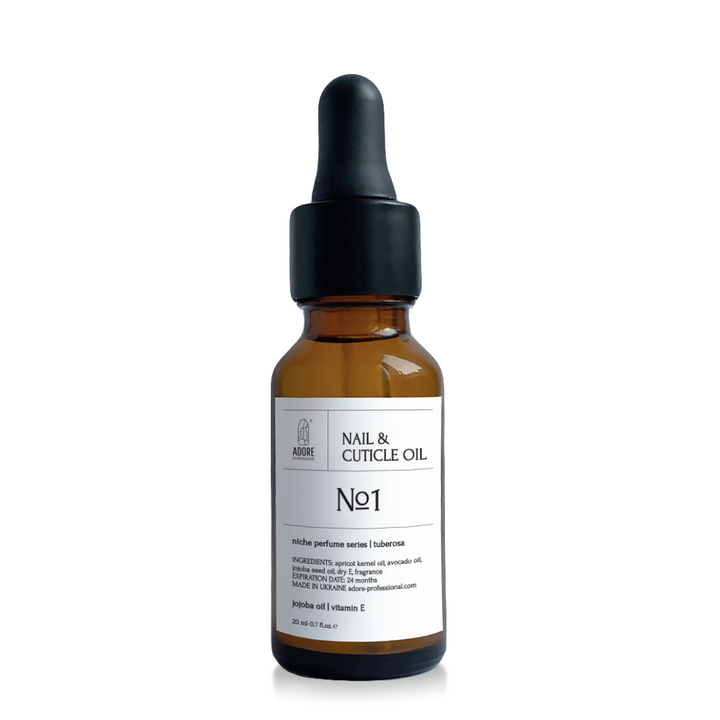 ADORE. Nail & Cuticle Oil, №1, 20 ml. Олія для нігтів та кутикули з нішевим ароматом #1