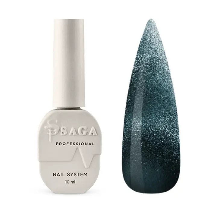 SAGA. Cat's Eye Gel Polish "Dream Cat", #08, 10 ml. Gel polish "occhio di gatto" cristallo #1
