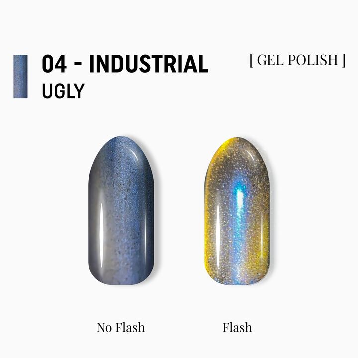 ADORE. Cat's Eye Gel Polish, #U-04, 8 ml. Гель-лак "котяче око"-хамелеон, блакитний із бронзовим відблиском #2