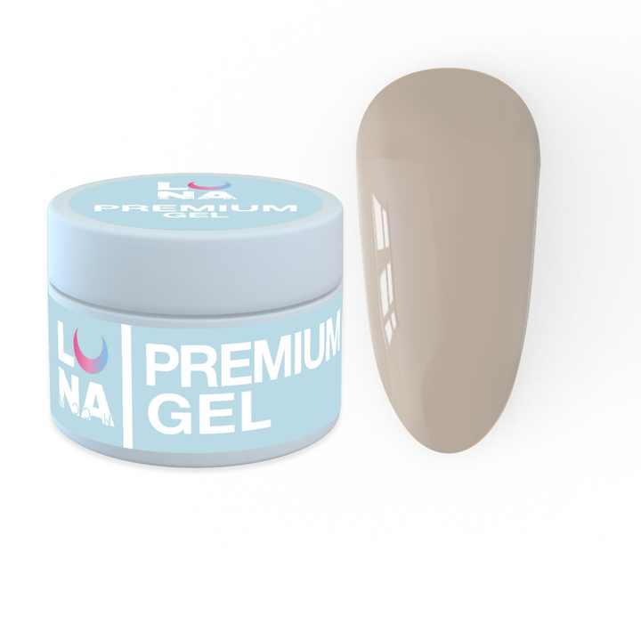 LUNAmoon. Premium Builder Gel #12 Brown beige, 30 ml, builder gel, marrón beige #2