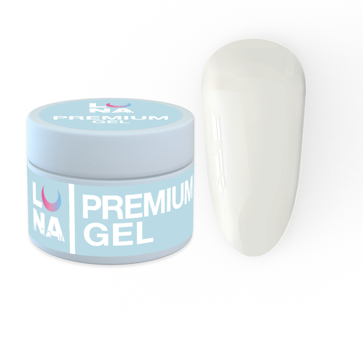 LUNAmoon. Premium Builder Gel #11 White, 15 ml, builder gel, biały #1