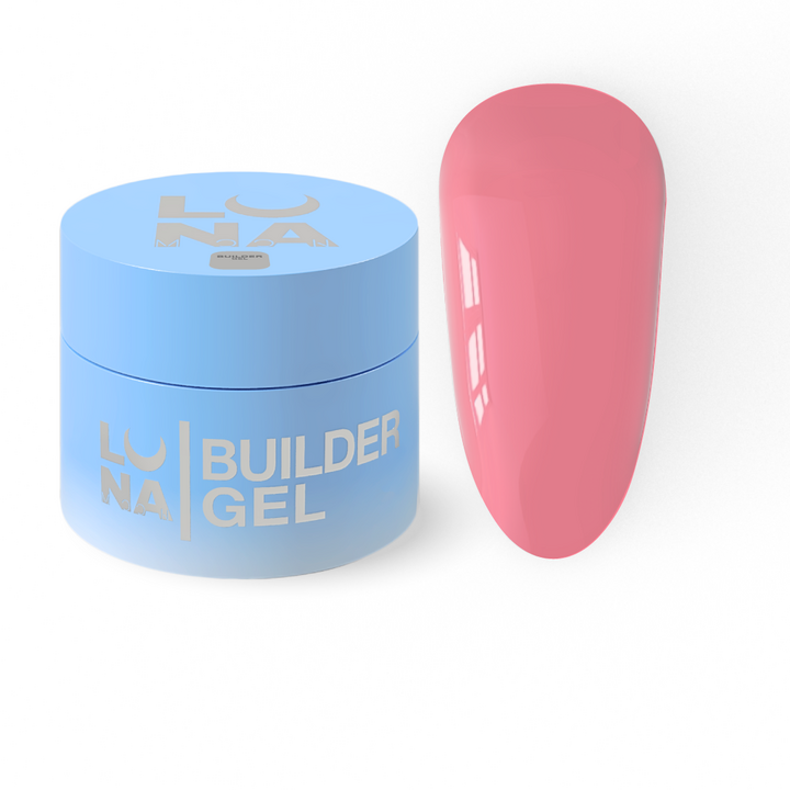 LUNAmoon. Premium Builder Gel #14 Rose pink, 15 ml, żel modelujący, czerwono-różowy #1