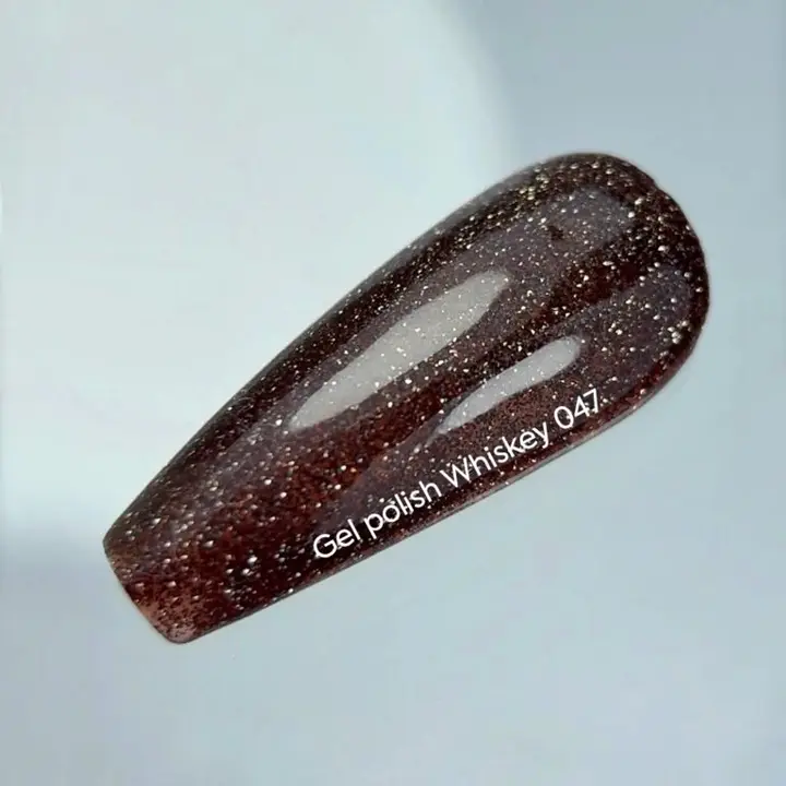 NOTD. Reflective Gel Polish Whiskey #047, 10 ml, гель-лак світловідбиваючий #5