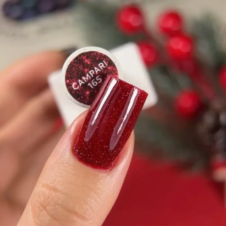 NOTD. Reflective Gel Polish Campari #165, 10 ml, гель-лак світловідбиваючий #4