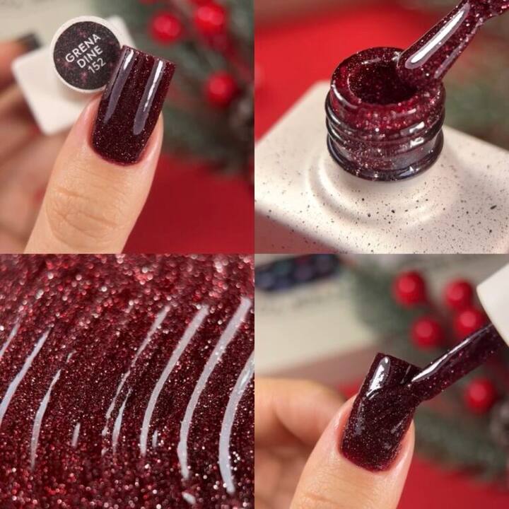 NOTD. Reflective Gel Polish Grenadine #152, 10 ml, lakier hybrydowy odblaskowy #3