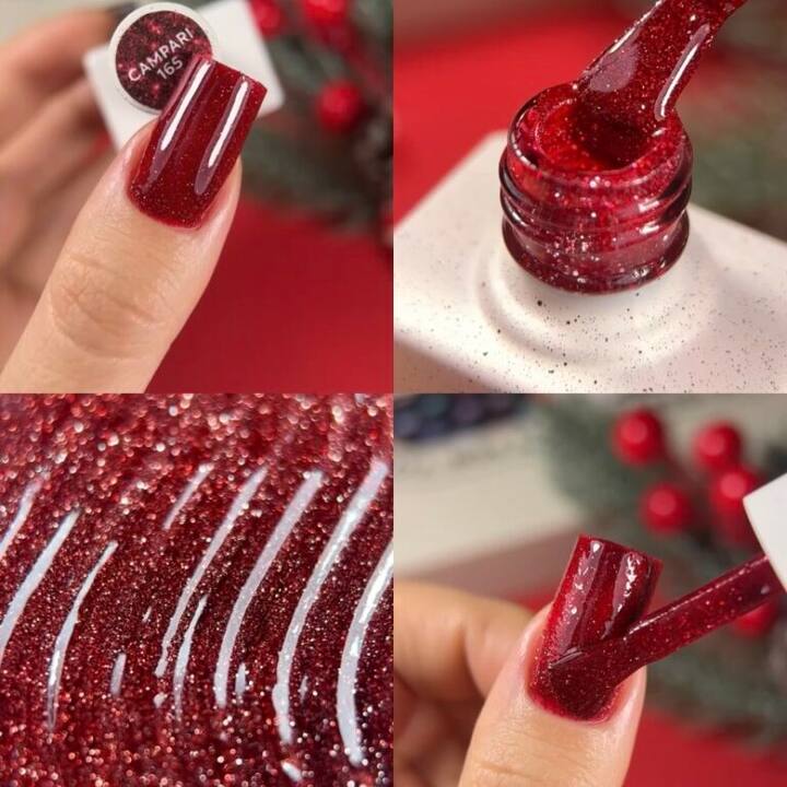 NOTD. Reflective Gel Polish Campari #165, 10 ml, гель-лак світловідбиваючий #3