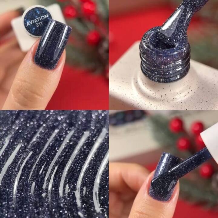 NOTD. Reflective Gel Polish Aviation #311, 10 ml, гель-лак світловідбиваючий #4