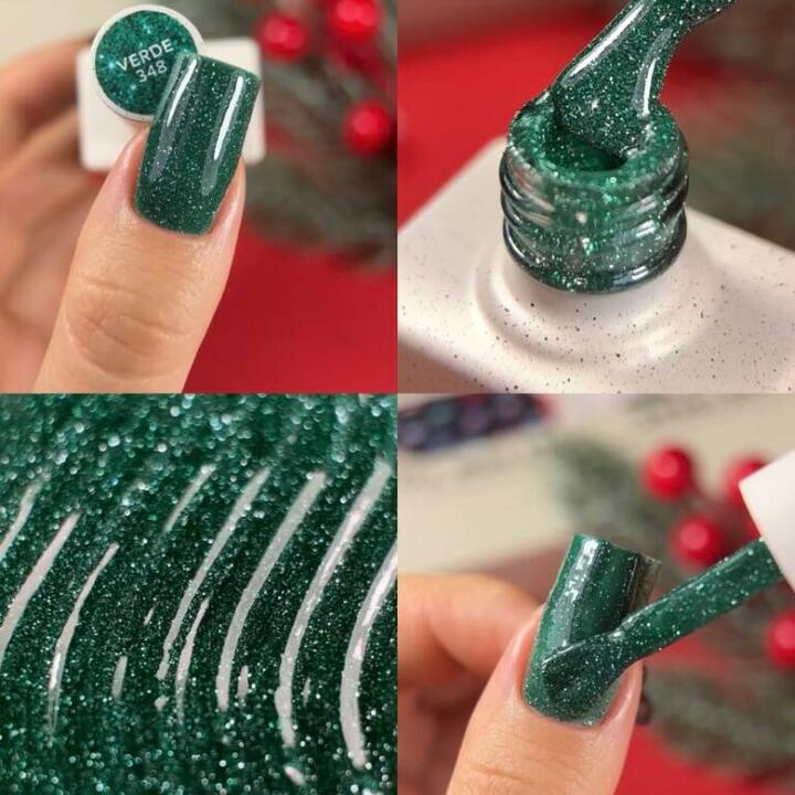 NOTD. Reflective Gel Polish Verde #348, 10 ml, гель-лак світловідбиваючий #2