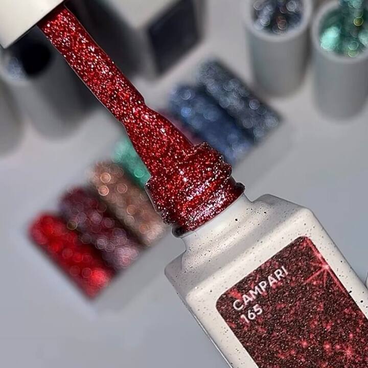 NOTD. Reflective Gel Polish Campari #165, 10 ml, гель-лак світловідбиваючий #2