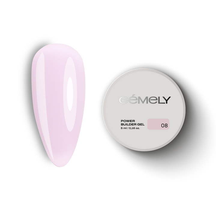 GÉMELY (ex GA&MA). Power builder gel #8, 5 ml, gel duro #1