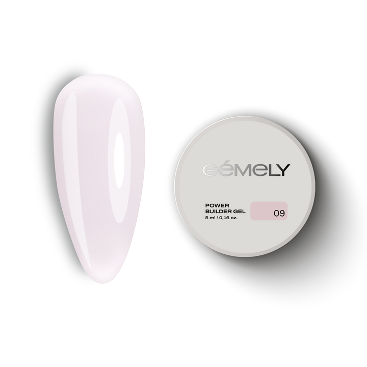 GÉMELY (ex GA&MA). Power builder gel #9, 5 ml, твердий гель #1