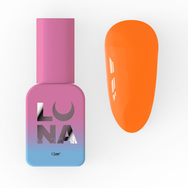 LUNAmoon. Light Acrygel #18 Neon orange, 13 ml, gel líquido, naranja neón #1
