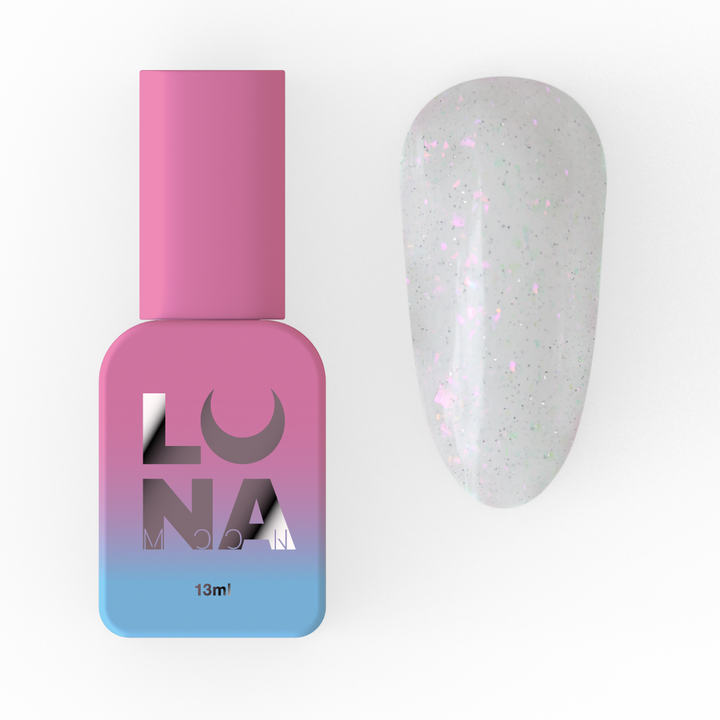 LUNAmoon. Light Acrygel #39 Milky shimmer, 13 ml, gel liquide réfléchissant la lumière, laiteux avec shimmer #1