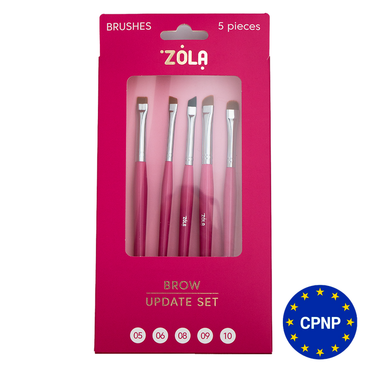 ZOLA. Brushes. Brow Update Set. Набір пензлів для брів, 5 шт #1