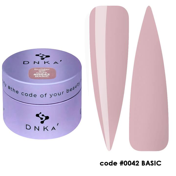 DNKa’. Builder Gel Basic, #0042, NEW FORMULA, 30 ml, гель для моделювання та укріплення #1