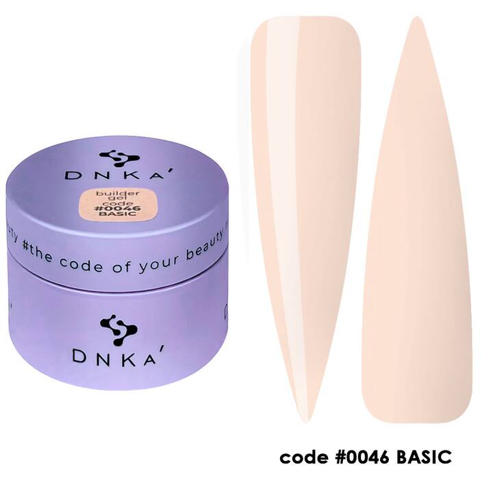 DNKa’. Builder Gel Basic, #0046, NEW FORMULA, 30 ml, гель для моделювання та укріплення #1