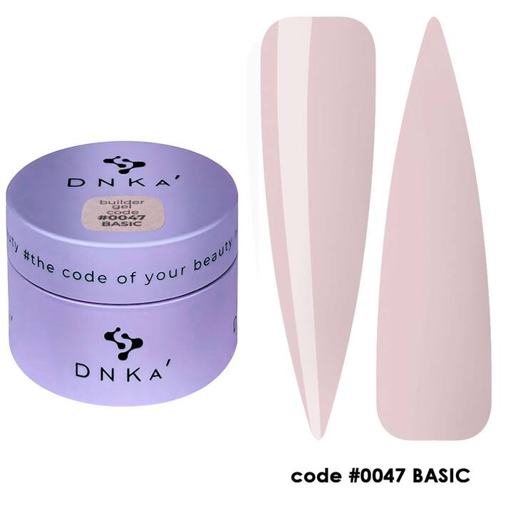 DNKa’. Builder Gel Basic, #0047, NEW FORMULA, 30 ml, гель для моделювання та укріплення #1
