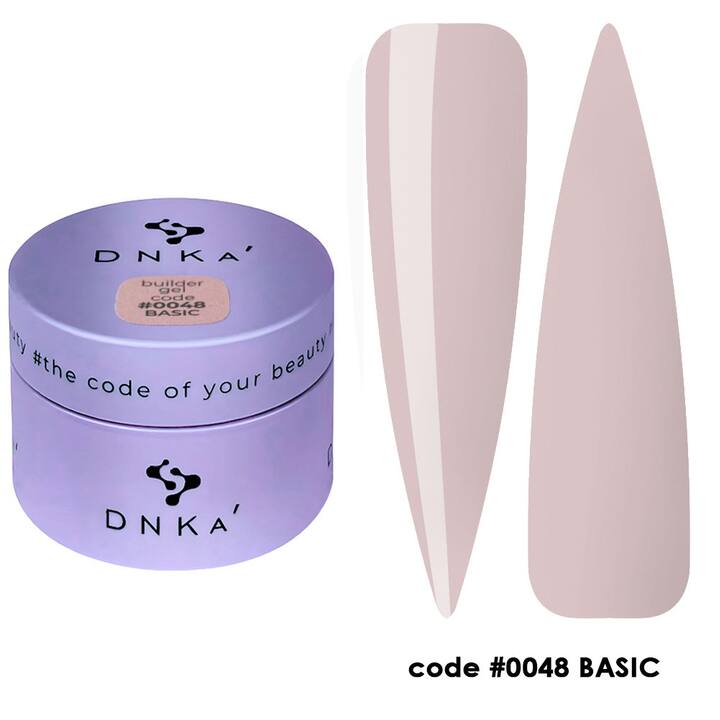 DNKa’. Builder Gel Basic, #0048, NEW FORMULA, 30 ml, гель для моделювання та укріплення #1