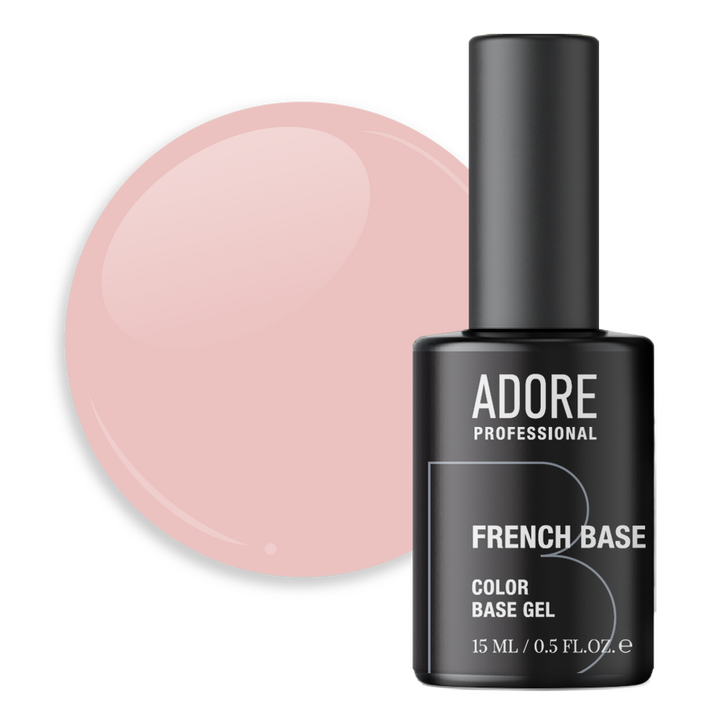 ADORE. French Base,  №01, Powder, 15 ml. Камуфлююча база #1