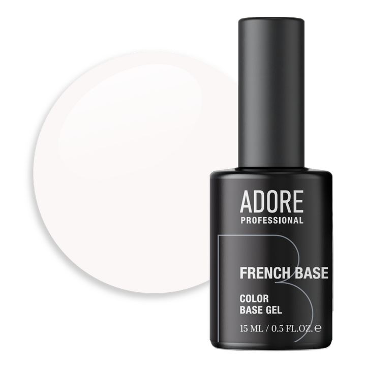 ADORE. French Base,  №09, Milky, 15 ml. Камуфлююча база #1