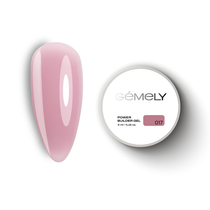 GÉMELY (ex GA&MA). Power builder gel #17, 5 ml, gel duro #1