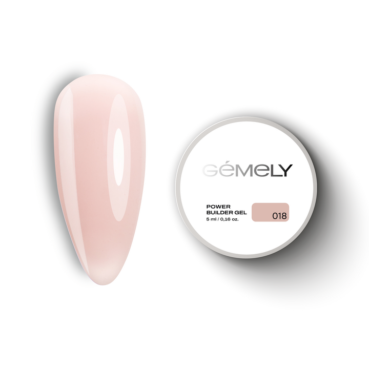 GÉMELY (ex GA&MA). Power builder gel #18, 5 ml, gel duro #1