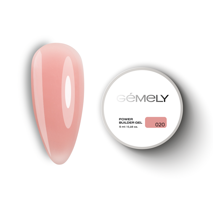 GÉMELY (ex GA&MA). Power builder gel #20, 5 ml, gel dur #1