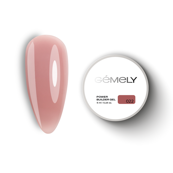 GÉMELY (ex GA&MA). Power builder gel #22, 5 ml, gel duro #1