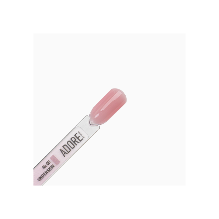ADORE. Cover Gel, 30 g, #05, Underskin. Напівпрозорий гель для нарощування, нюдовий #3