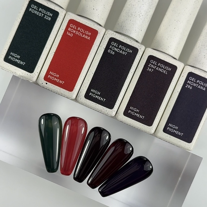 NOTD. Gel Polish Roksolana #140, 10 ml, гель-лак червоний #7