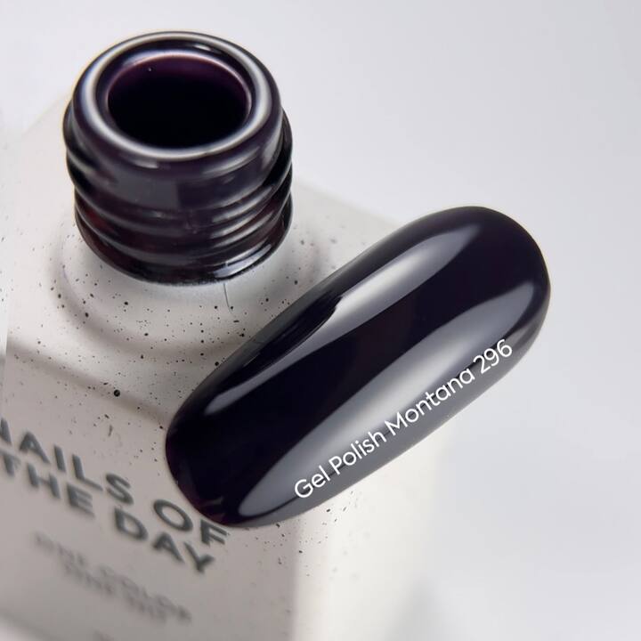 NOTD. Gel Polish Montana #296, 10 ml, гель-лак темно-фіолетовий #3